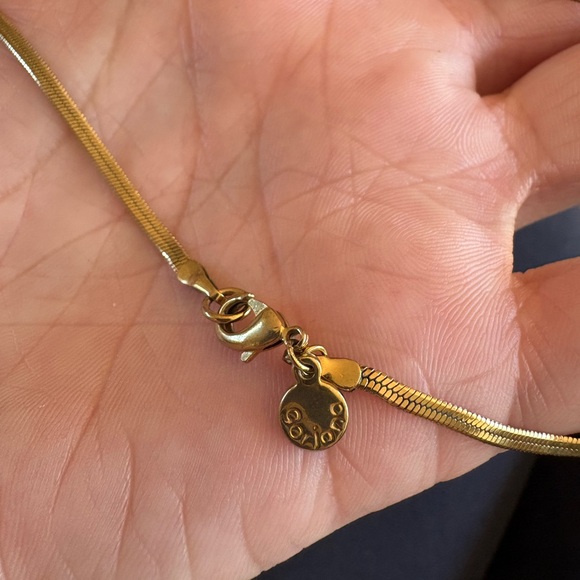 Gorjana 18k Gold Plated Mini Herringbone Necklace - Picture 4 of 7